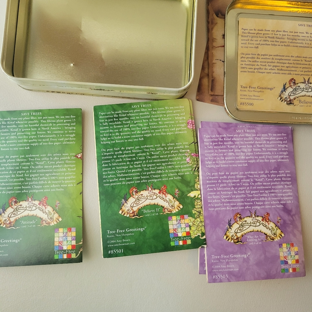 Amy Brown Fairy Art Print Believe Notecard & Tin Set Whimsical Fantasy Mythical - Picture 16 of 16